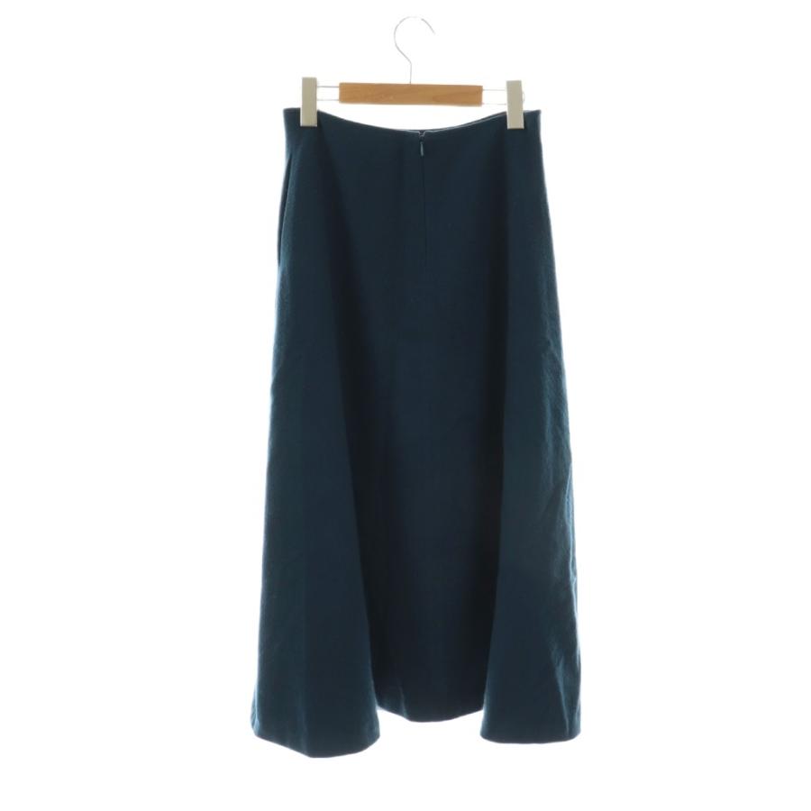 ★未使用品★LISETTE★リゼッタ リネン スカート リゼッタ Lisette ウールロングスカート フレア ブルーグリーン /DO
