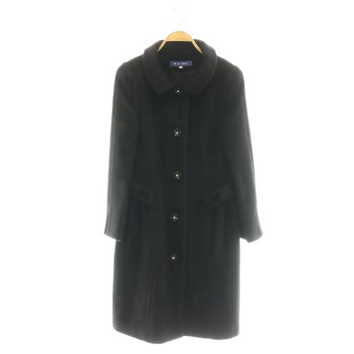 【美品】M'S GRACY エムズグレイシー ロングコート ブラック リボン38 美品】M'S GRACY エムズグレイシー ロングコート ブラック リボン38