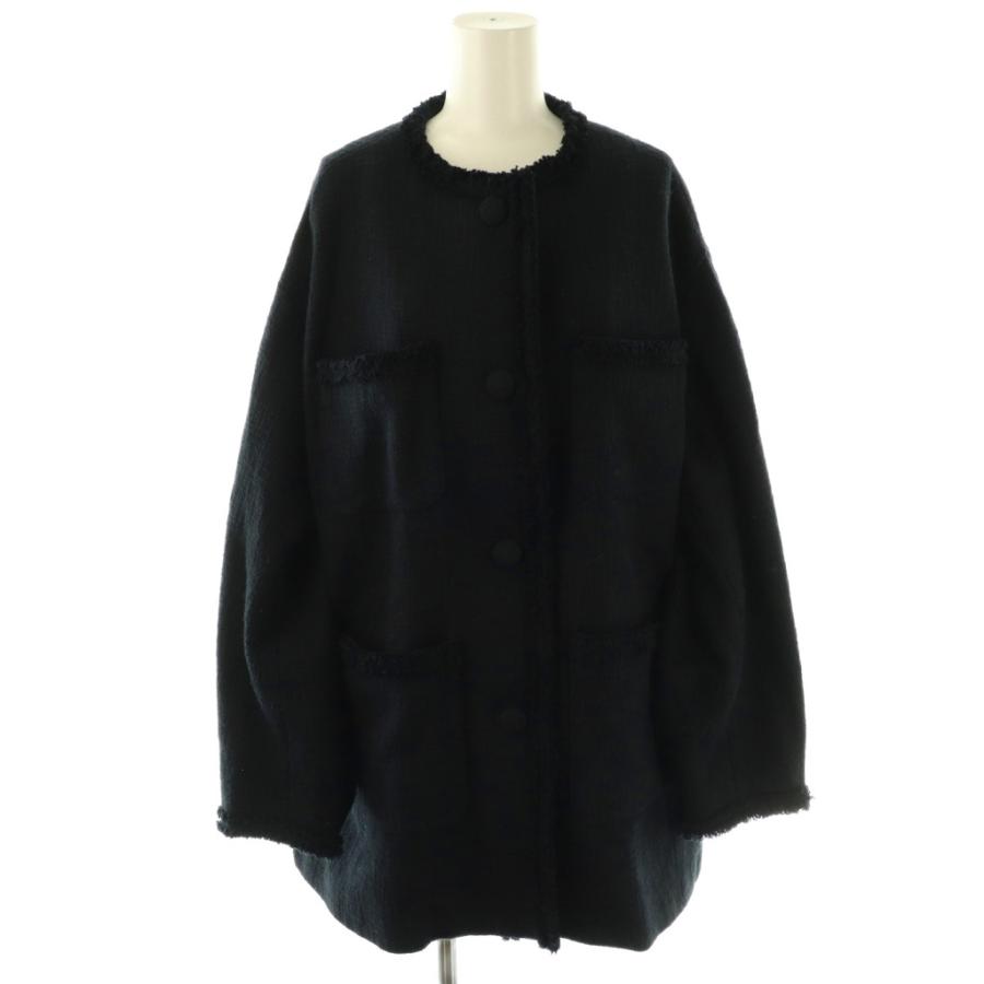 シンゾーン Shinzone 23SS TWEED JACKET ジャケット ノーカラー