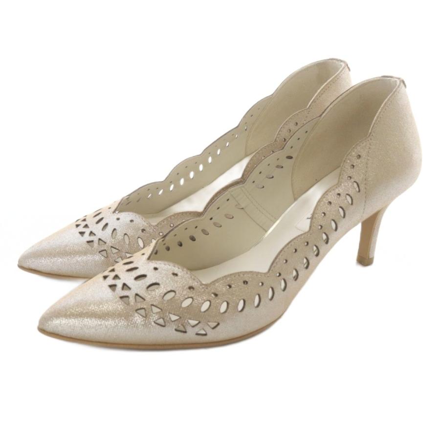 DIANA ピンヒール DIANA（ダイアナ） カットワーク パンプス ピンヒール ポインテッド