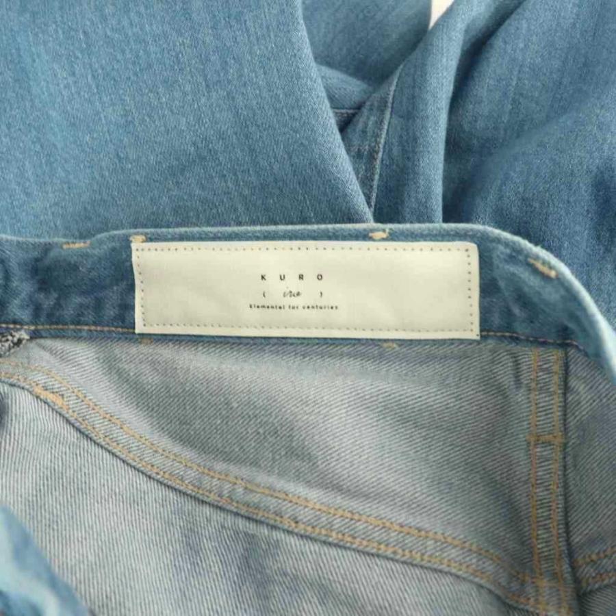 クロ KURO イロ iro WASHED DENIM PANTS デニム 1 ライトブルー /DO