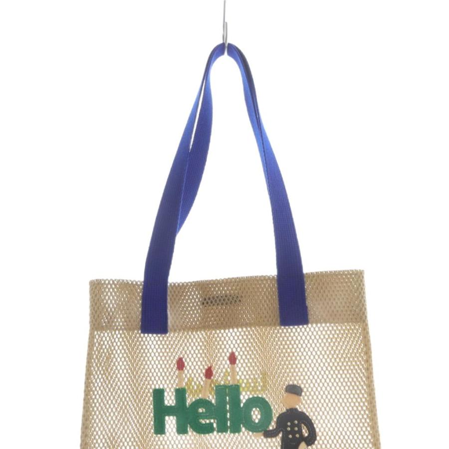 ラドロー LUDLOW Hello メッシュトートバッグ ハンドバッグ 茶色
