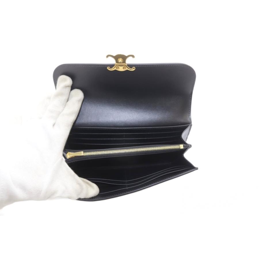 CELINE（セリーヌ） ラージウォレット トリオンフ シャイニーカーフ