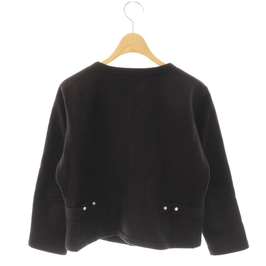 【美品】agnes b 黒 カーディガン サイズ2 プレッションカーディガン agnes b.（アニエスベー） プレッション カーディガン T2 ブラック /DO