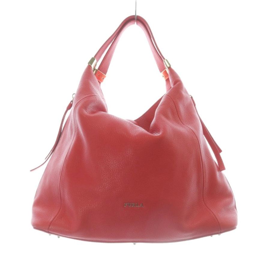 FURLA（フルラ） レザー 2way ショルダーバッグ ハンドバッグ 赤