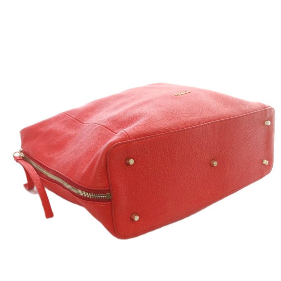 FURLA（フルラ） レザー 2way ショルダーバッグ ハンドバッグ 赤
