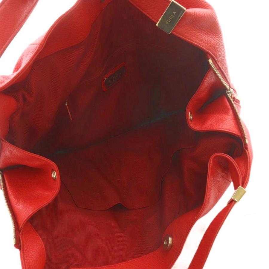 FURLA（フルラ） レザー 2way ショルダーバッグ ハンドバッグ 赤