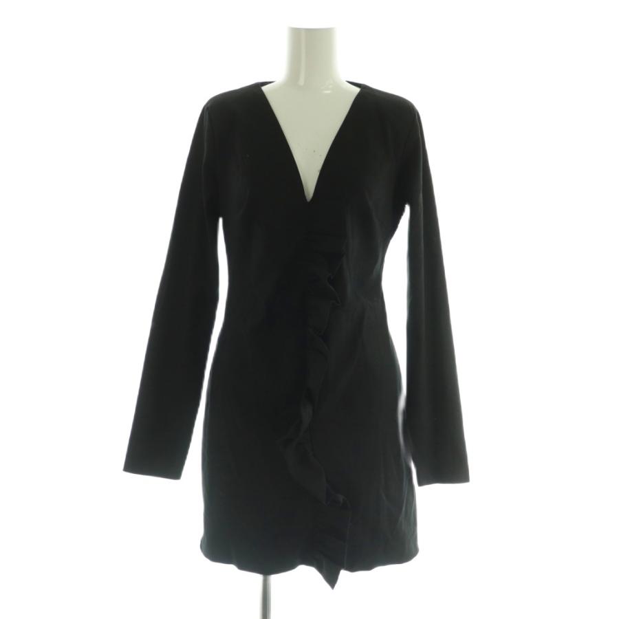 未使用品 ザラトラファ ZARA trf フリル ミニワンピース 長袖