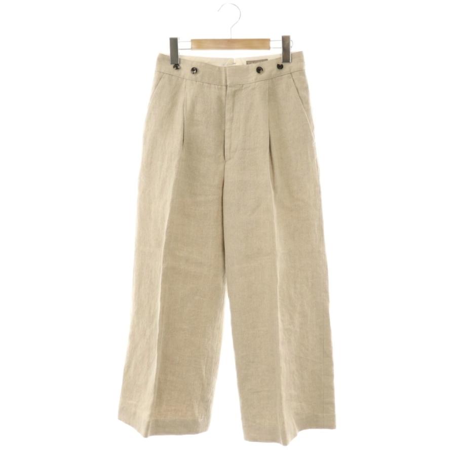 MARGARET HOWELL：LINEN トラウザー 夏 麻 ワイドパンツ MARGARET HOWELL（マーガレットハウエル） ワイドパンツ トラウザー