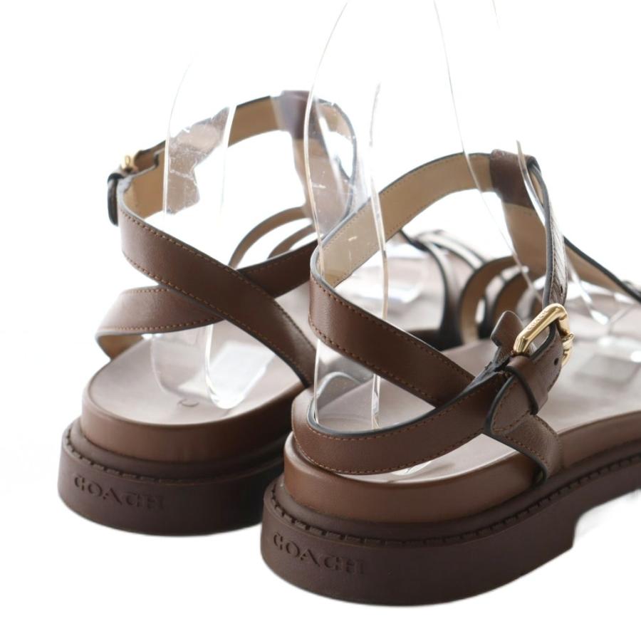 COACH（コーチ） フラニー サンダル グラディエーター 8 茶 ブラウン