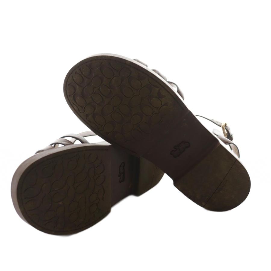 COACH（コーチ） フラニー サンダル グラディエーター 8 茶 ブラウン