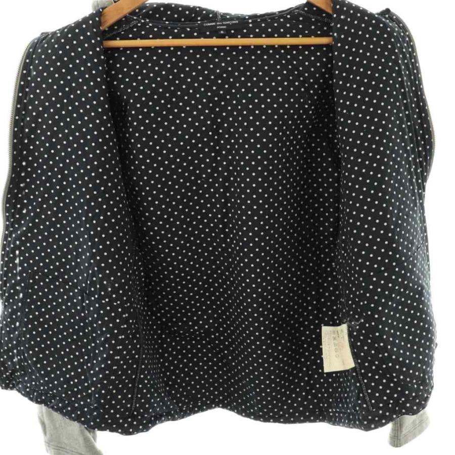 【中古】コムデギャルソンオム HH-T009 AD2011 ドット柄 ジップパーカー ブルゾン スウェット S グレー /ES ■OS コムデギャルソンオム COMME des GARCONS HOMME HH-T009 AD2011 ドット