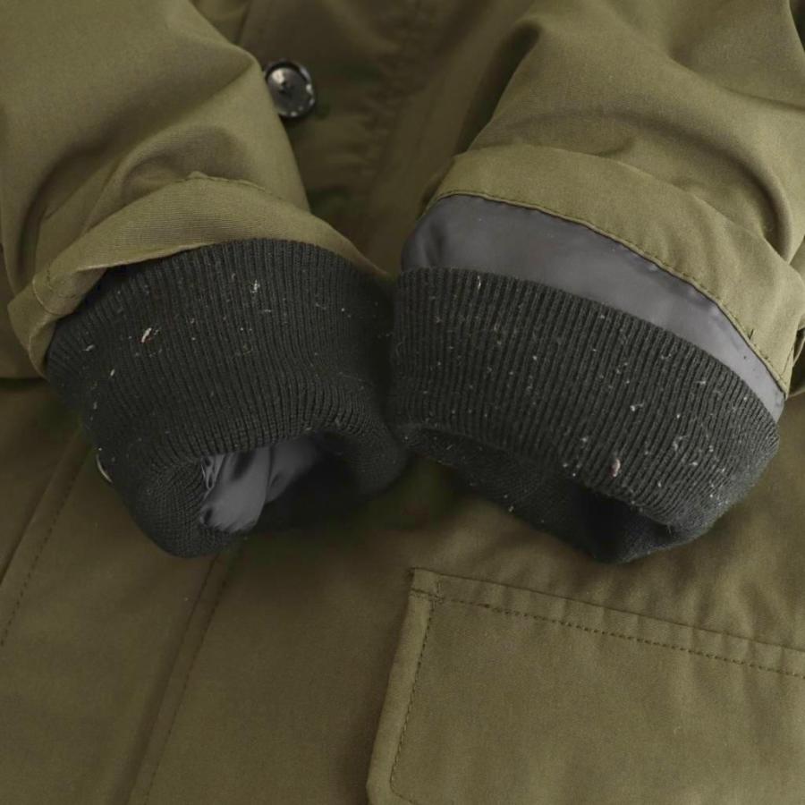 DANTON ダウンジャケット カーキ サイズ42 美品 DANTON フード付きダウンジャケット カーキ