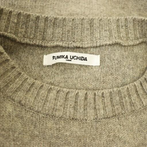 フミカ ウチダ FUMIKA_UCHIDA 7G YAK SEPARATE BACK SWEATER レイヤー