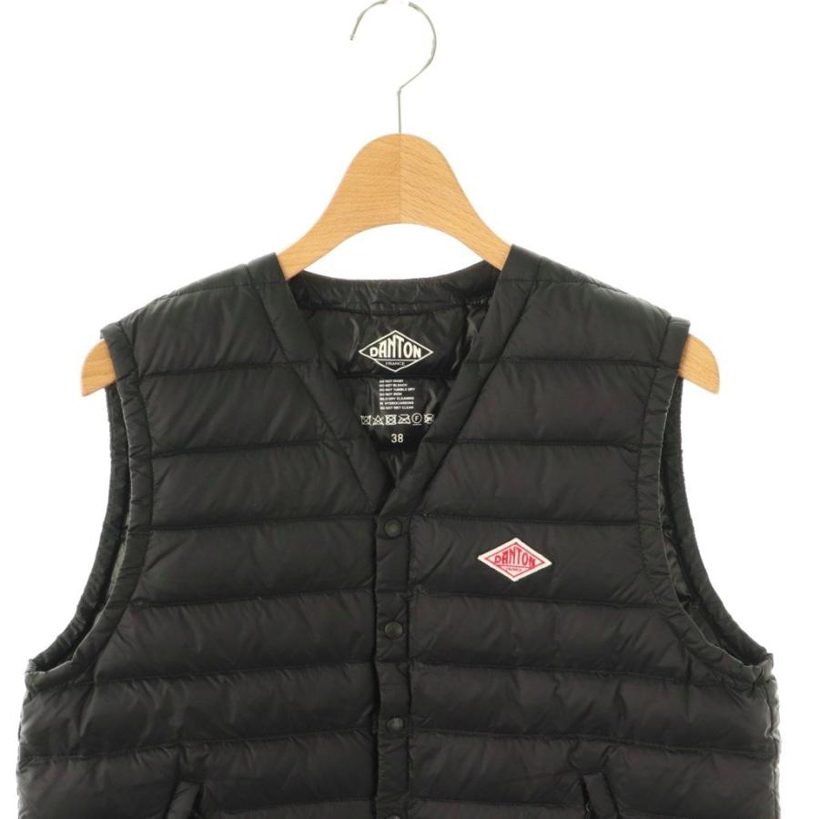ダントン DANTON インナーダウン ベスト 38 黒 ブラック JD-8750 /AQ