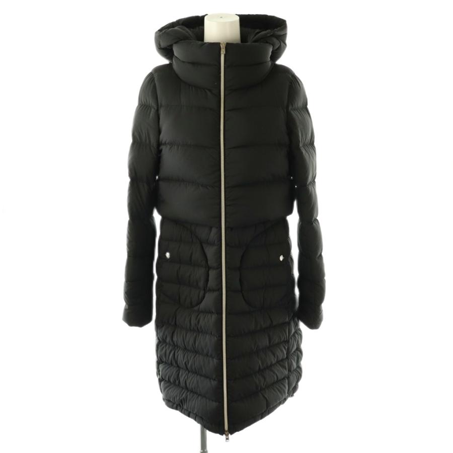 HERNO ヘルノ フード付き 切り替え 重ね ロング ダウン コート ヘルノ HERNO フード付き 切り替え 重ね ロング ダウン コート