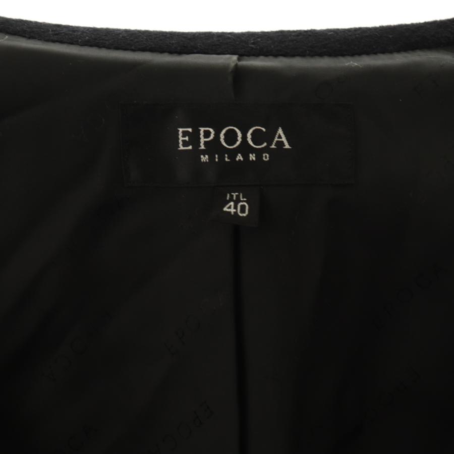 エポカ EPOCA アンゴラウールPコート アウター I40 黒 /NR □OS