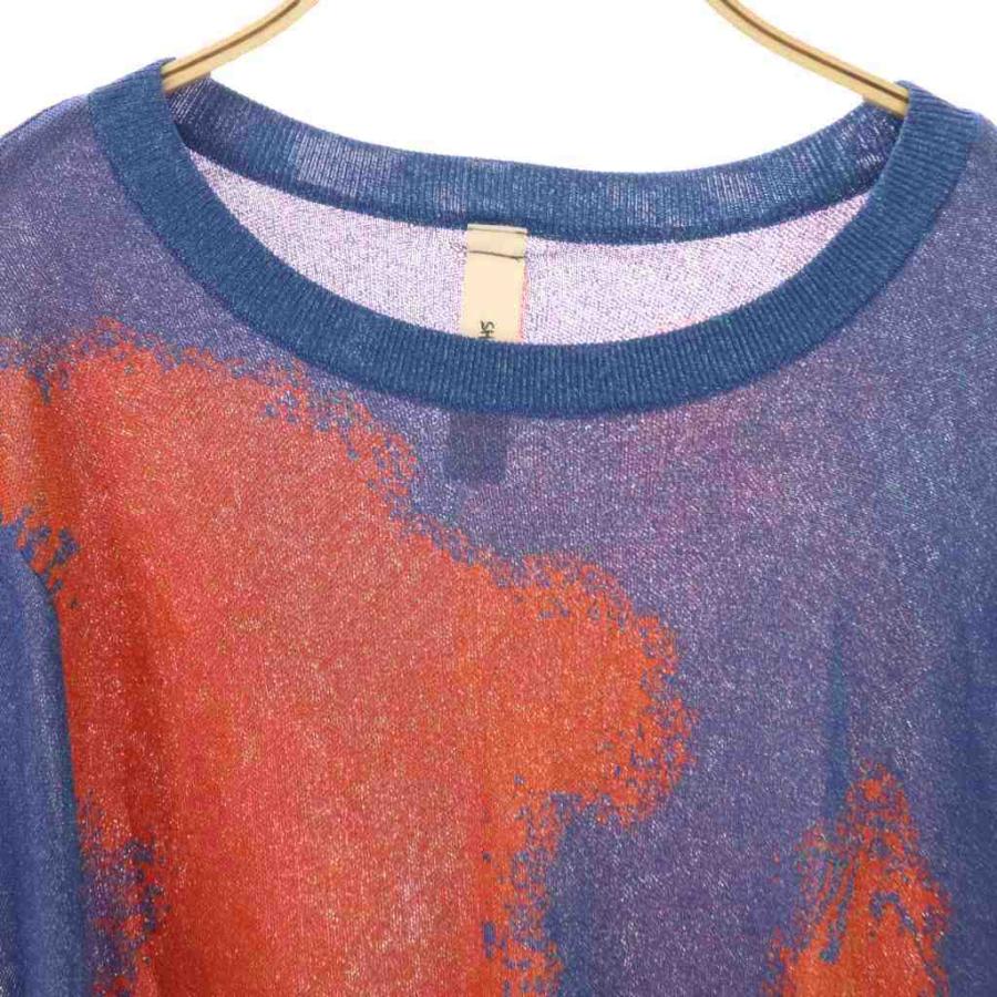 シンヤコズカ issue6SOUVENIER JUMPER ニット L 青 赤 シンヤコズカ SHINYA KOZUKA issue6SOUVENIER JUMPER ニット