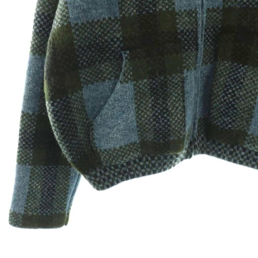 ZARA（ザラ） チェック柄ニットボンバージャケット ブルゾン M