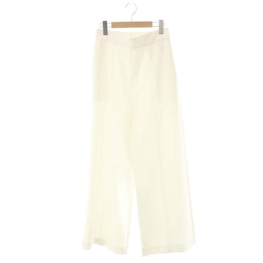 アドーア ADORE ミドルジョーゼットワイドパンツ 36 ホワイト /DO □OS