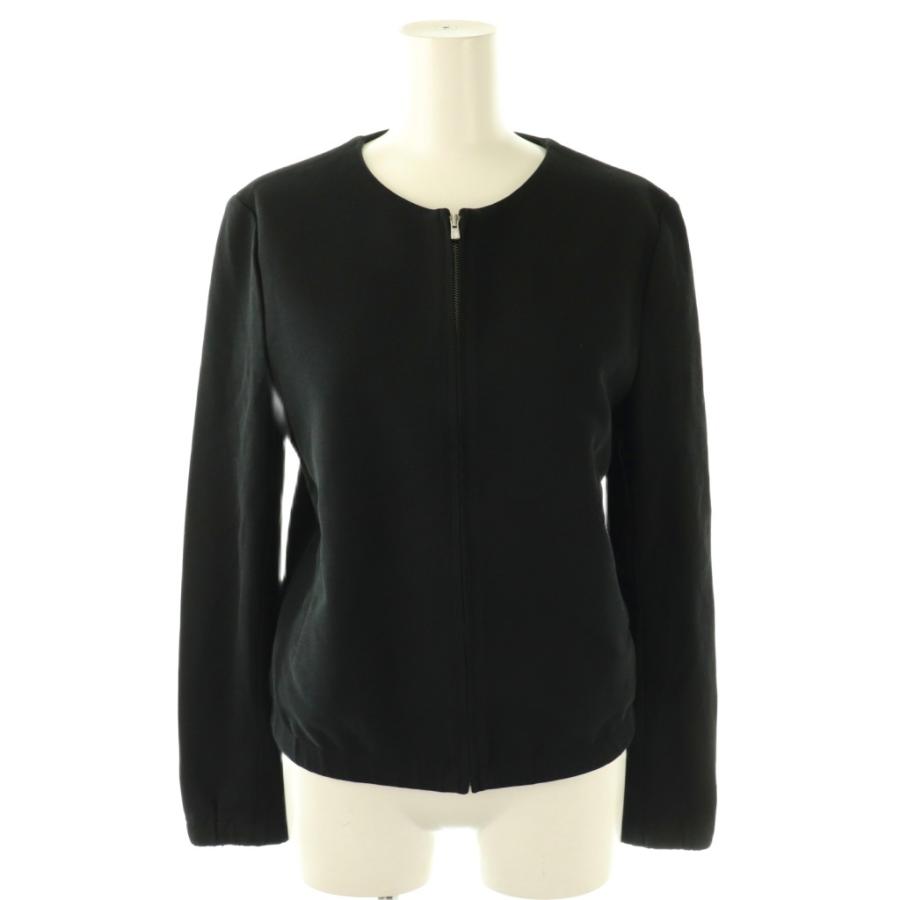 theory（セオリー） コットン ジップアップ ノーカラージャケット