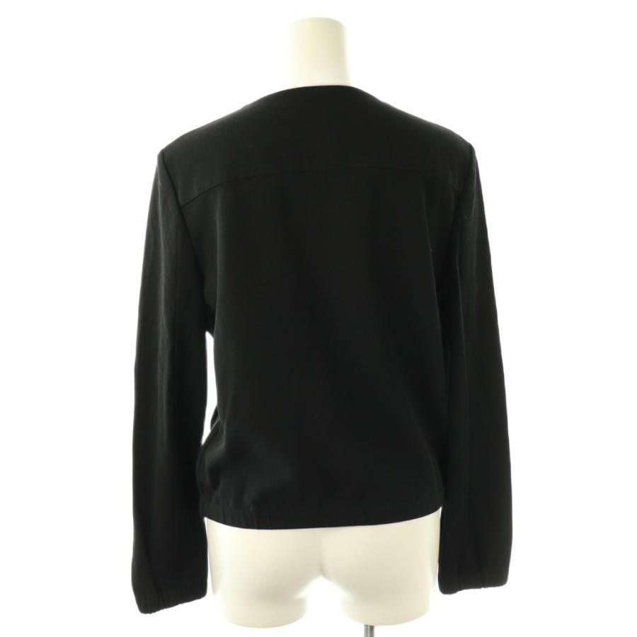 theory（セオリー） コットン ジップアップ ノーカラージャケット