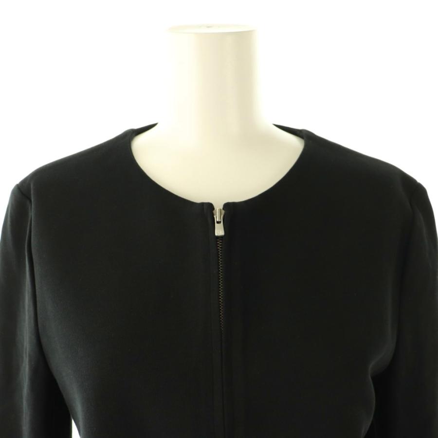 theory（セオリー） コットン ジップアップ ノーカラージャケット