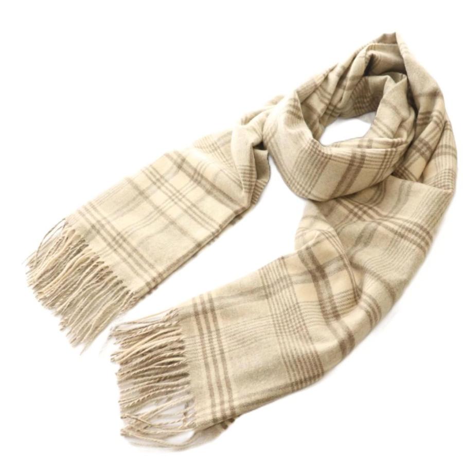 ジョンストンズオブエルガン Johnstons of Elgin マフラー チェック柄