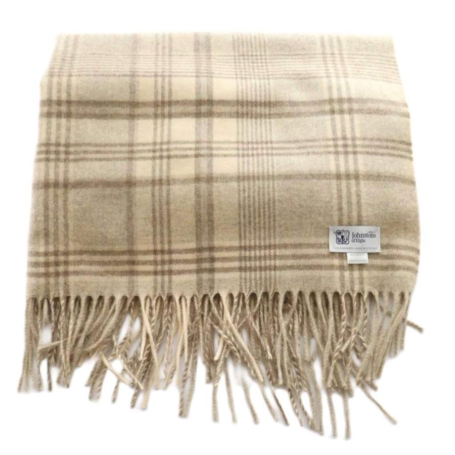 ジョンストンズオブエルガン Johnstons of Elgin マフラー チェック柄