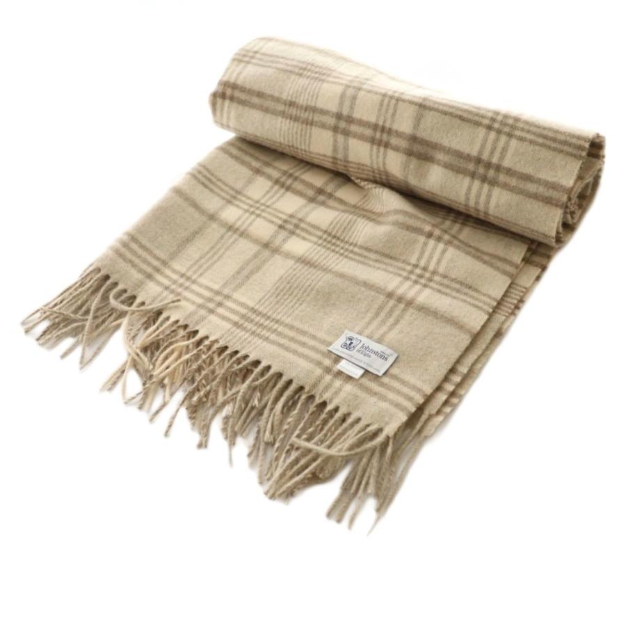 ジョンストンズオブエルガン Johnstons of Elgin マフラー チェック柄