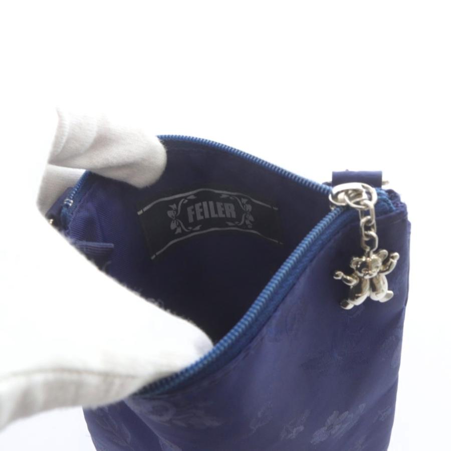 フェイラー FEILER ハイジジャガード スマホショルダーバッグ 紺