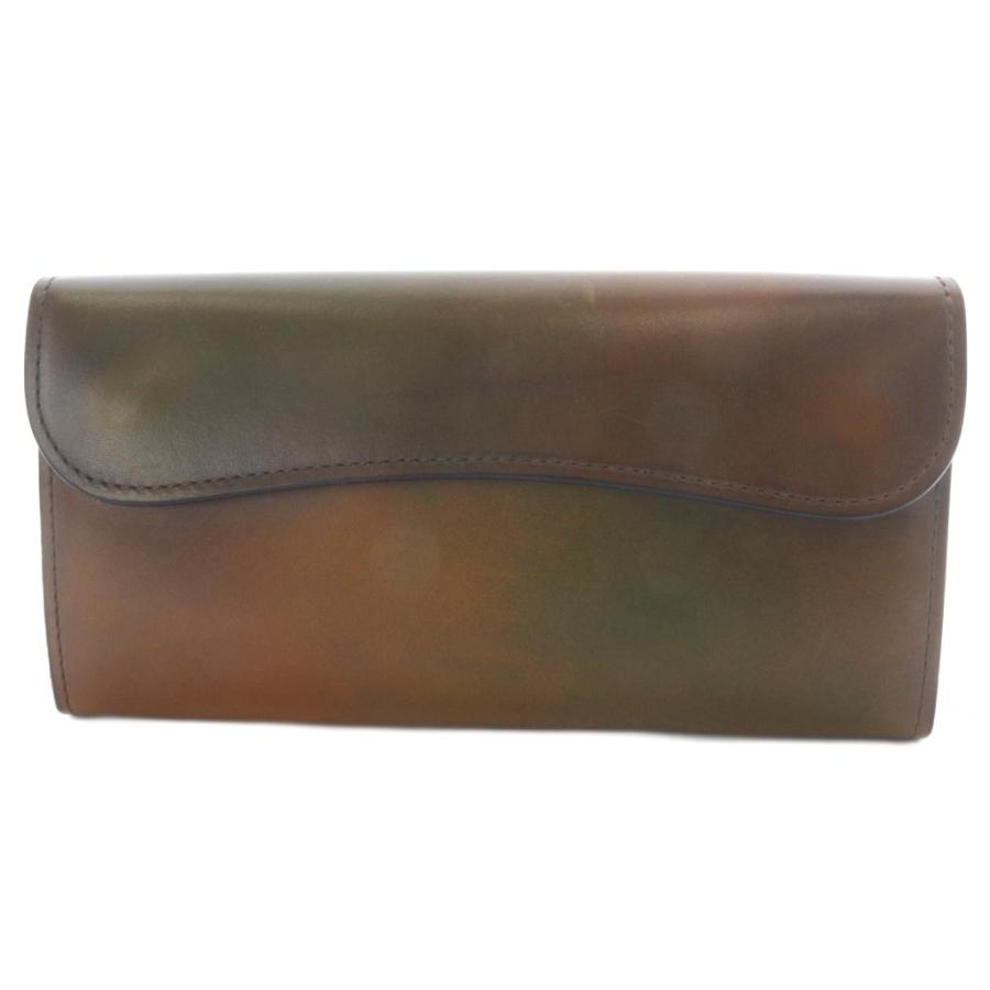 ワイルドスワンズ WILDSWANS WAVE スフマートレザー 長財布 ブラウン