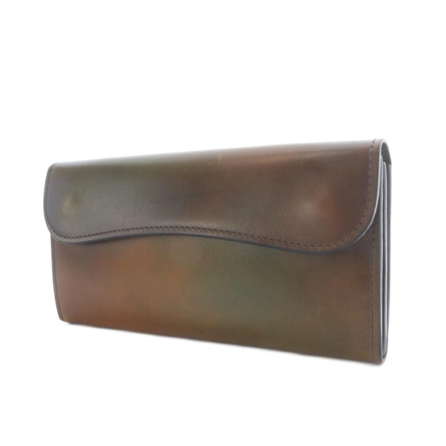 ワイルドスワンズ WILDSWANS WAVE スフマートレザー 長財布 ブラウン