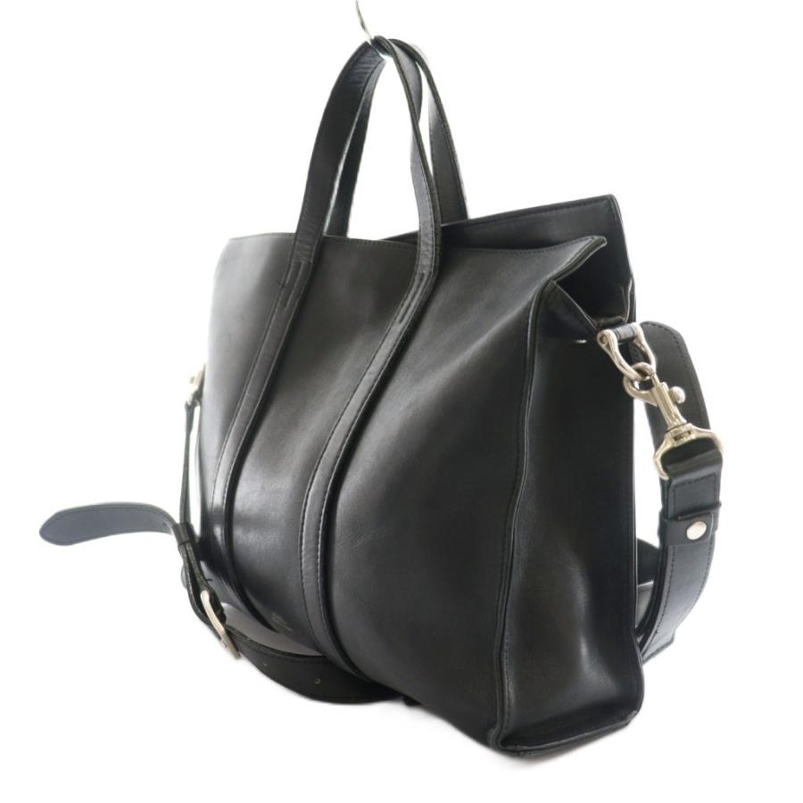 エムユーエル M.U.L. ハンドバッグ ショルダー 2way レザー 黒  