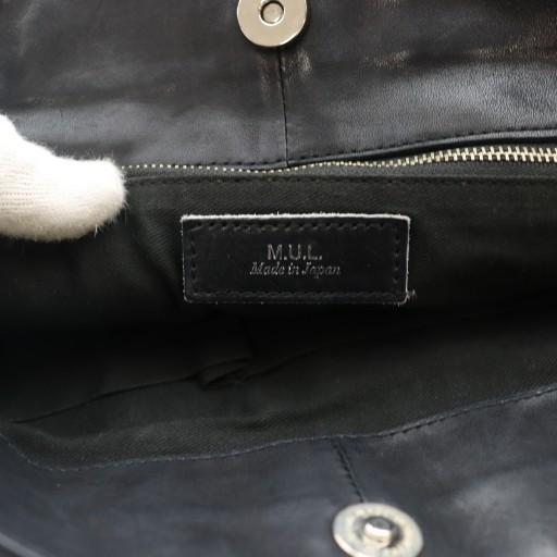 エムユーエル M.U.L. ハンドバッグ ショルダー 2way レザー 黒  