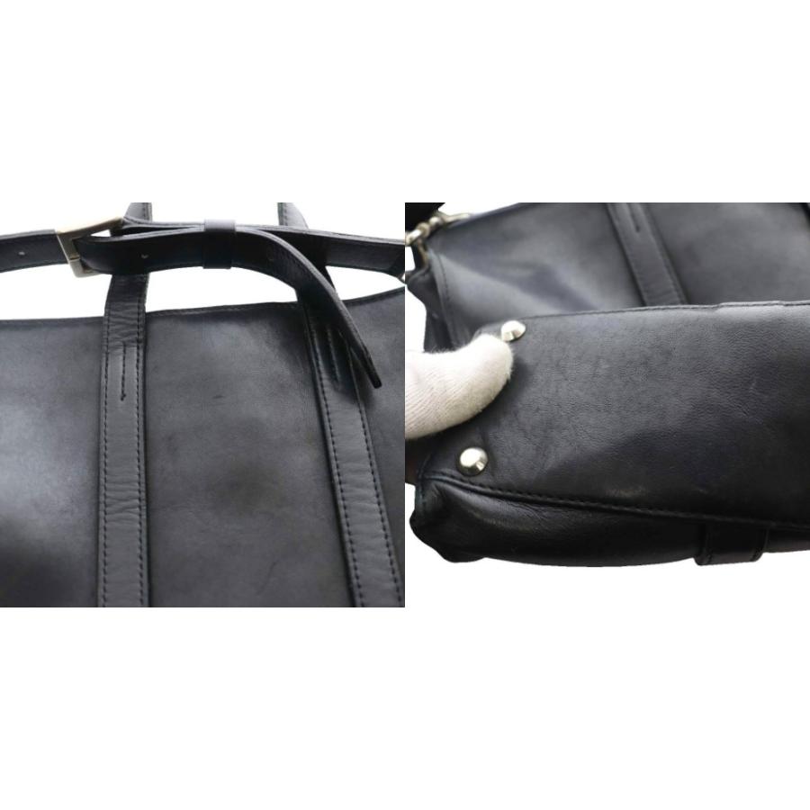 エムユーエル M.U.L. ハンドバッグ ショルダー 2way レザー 黒  