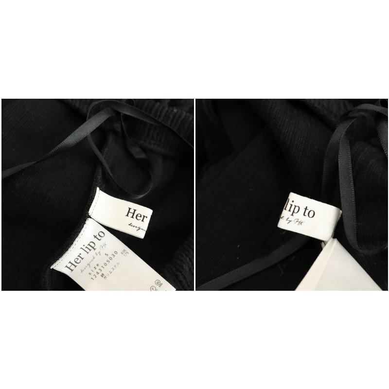 Her lip to ハーリップトゥ Her lip to 2Way Ribbed Dress ワンピース