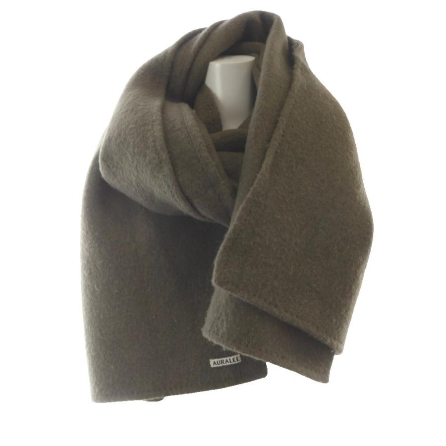 オーラリー AURALEE ストール マフラー カーキ 緑 グリーン /SR