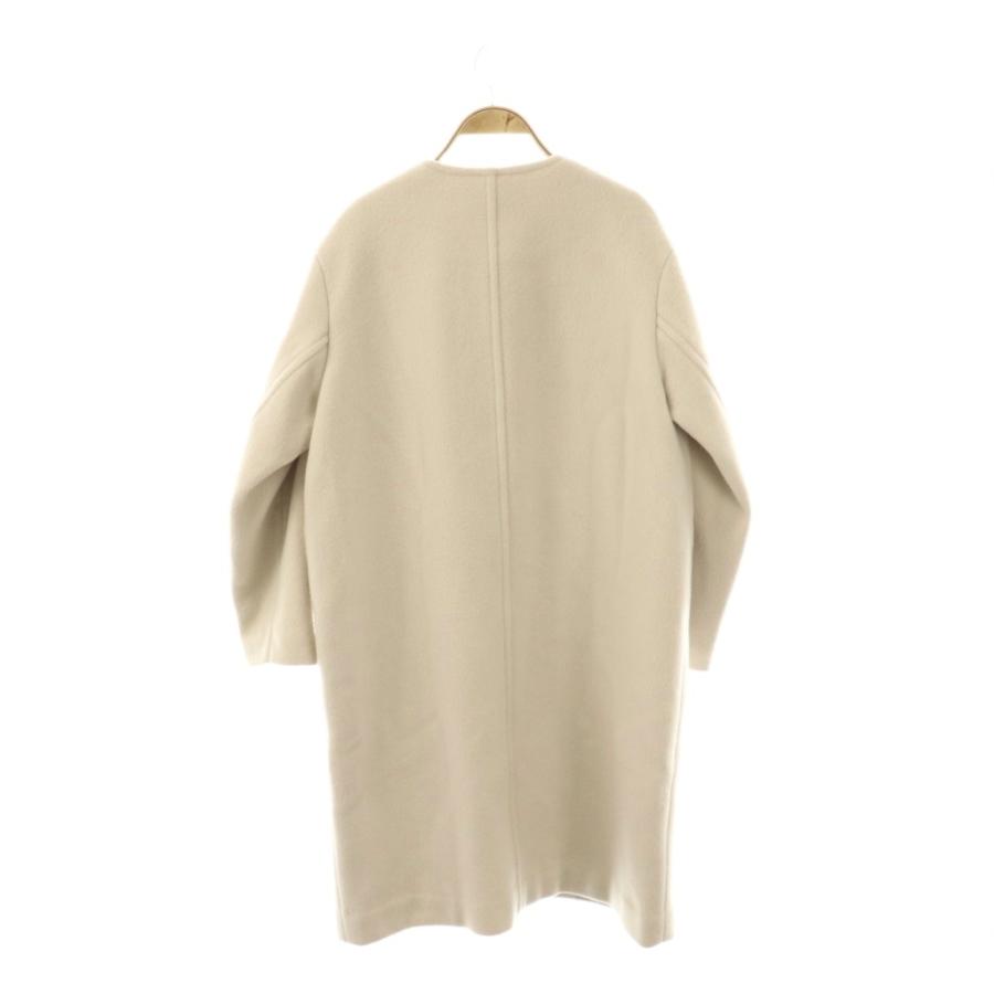 スピック&スパン Spick&Span ビーバーフロントZIPコート ノーカラー 36