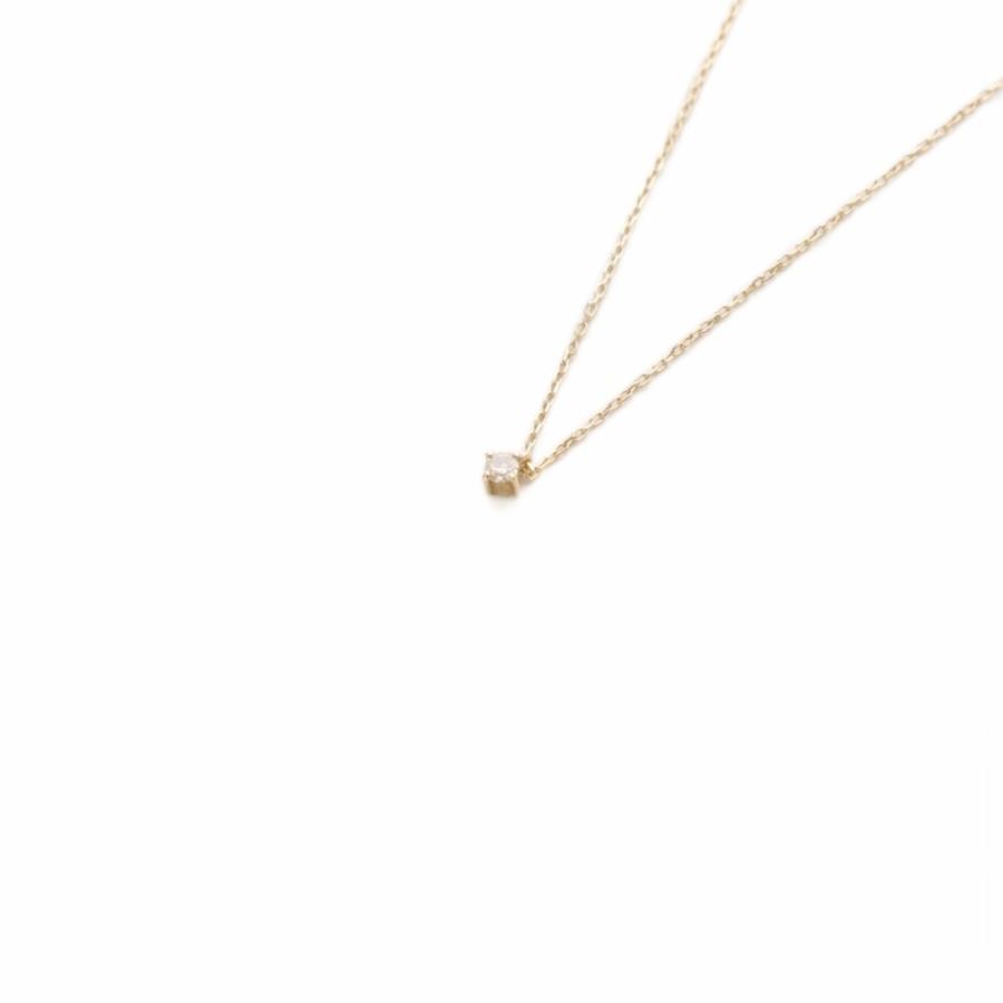 エテ ete ネックレス K10 1Pダイヤ イエローゴールド /SR レディース