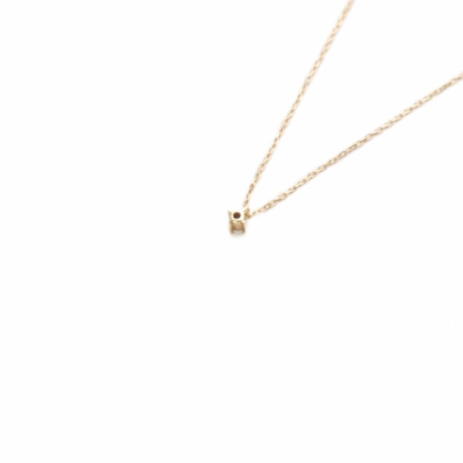 エテ ete ネックレス K10 1Pダイヤ イエローゴールド /SR レディース