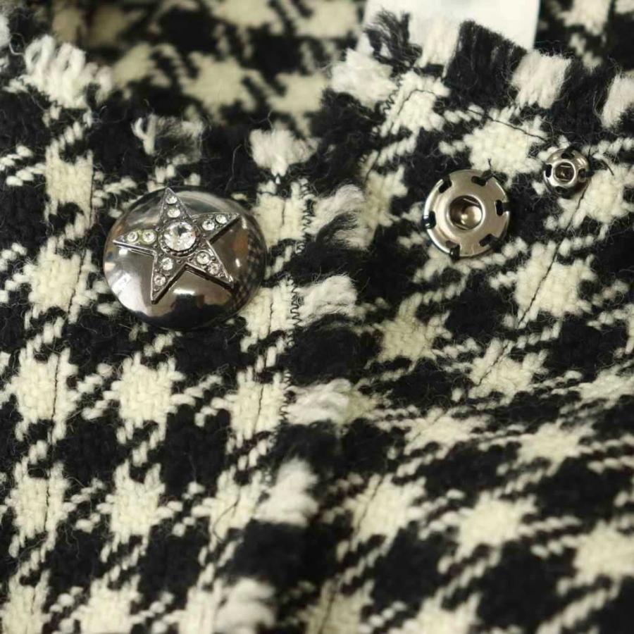 美品 DOLCE&GABBANA シングルライダース ハラコ 千鳥格子 ロゴ総柄 美品 DOLCE&GABBANA シングルライダース ハラコ 千鳥格子 ロゴ総柄