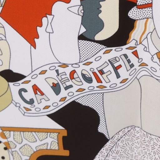 ◇エルメス◇シルク/カレ90/CA DECOIFFE/サ デコワフ/スカーフ HERMES（エルメス） 未使用品 スカーフ カレ90 CA DECOIFFE! サ