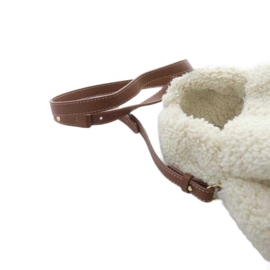 ポレーヌ POLENE Nuero Neuf Mini ブークレ エクリュ ハンドバッグ