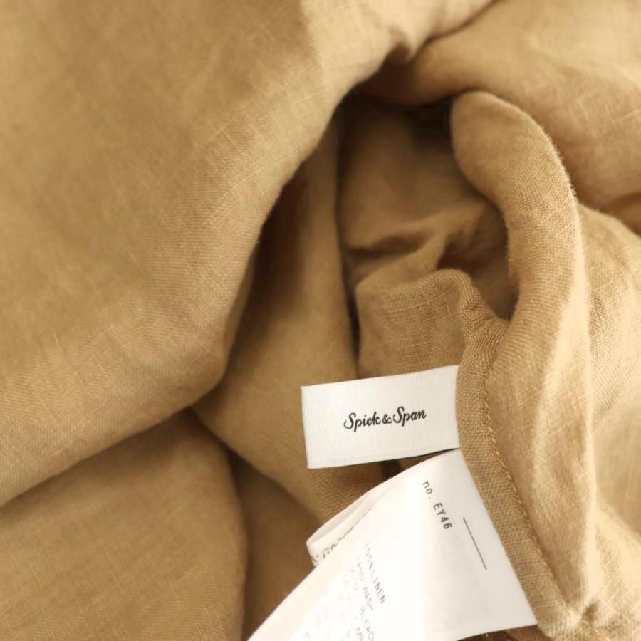 スピック&amp;スパン 25SS 60リネンキャンバスドルマンンスリーブシャツ 七分袖 60リネンキャンバスドルマンンスリーブシャツ（シャツ／ブラウス