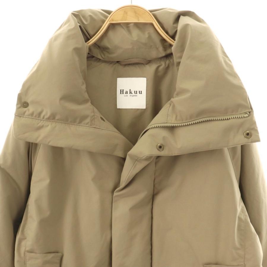 ハクウ HAKUU Plage 別注 LIGHT/W ダウンコート ジップアップ S
