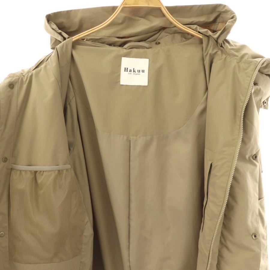ハクウ HAKUU Plage 別注 LIGHT/W ダウンコート ジップアップ S