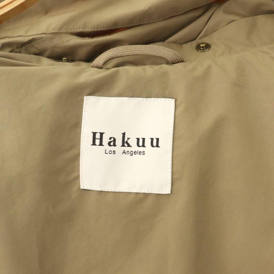 ハクウ HAKUU Plage 別注 LIGHT/W ダウンコート ジップアップ S