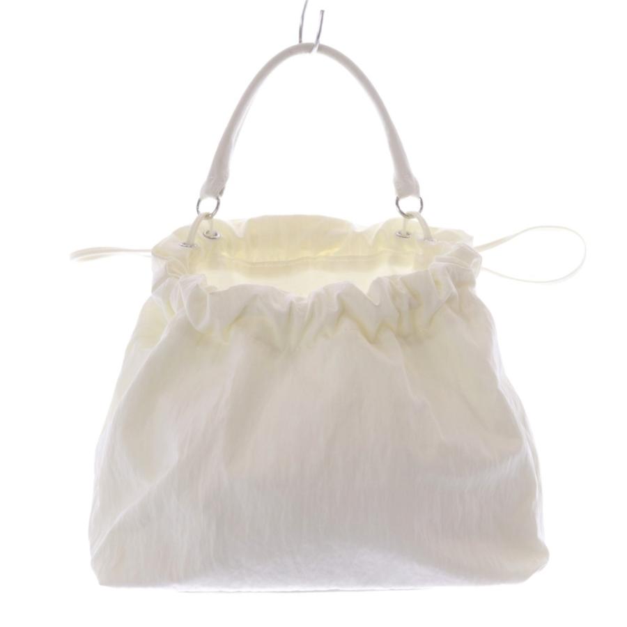 メアリオルターナ MARY AL TERNA 巾着ハンドバッグ 白 ホワイト /SR  