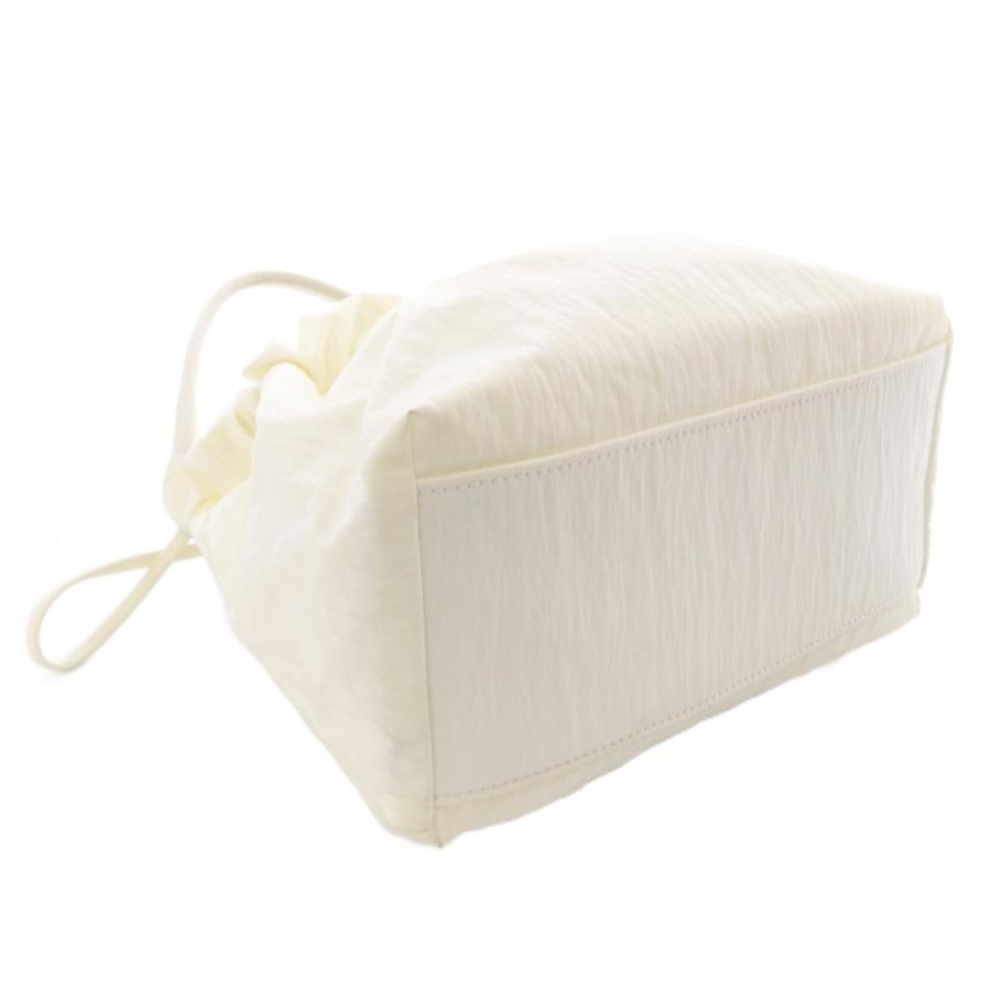 メアリオルターナ MARY AL TERNA 巾着ハンドバッグ 白 ホワイト /SR  